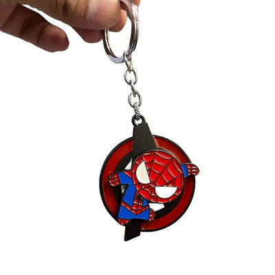 Spiderman Fidget Spinner Keychain
