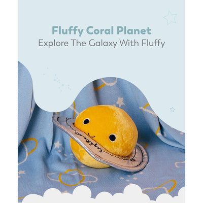 Fluffy Coral Soft Toy- Yellow