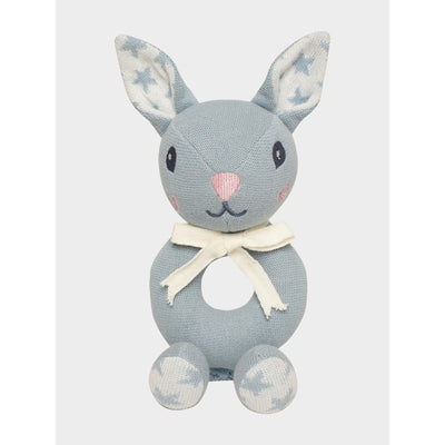 Ring Rattle Shape Soft Toy- Blue