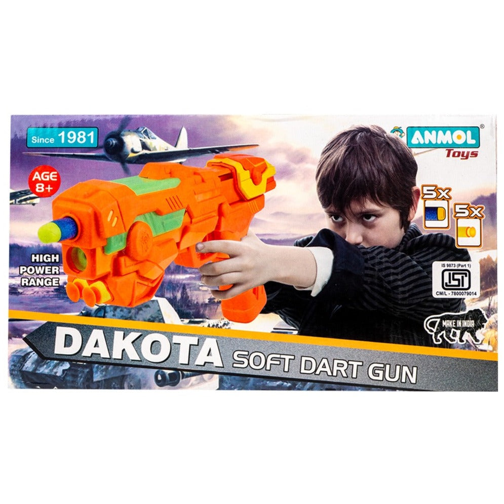 Dakota Soft Dart Blaster with 10 Darts (Anmol Toys)