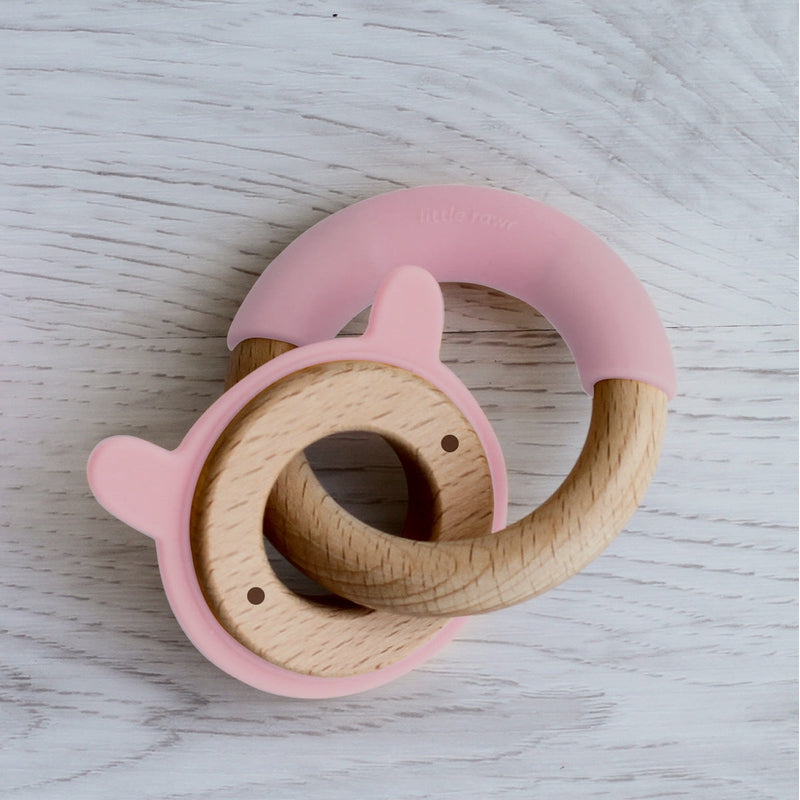 Disc & Ring Teether- Rabbit