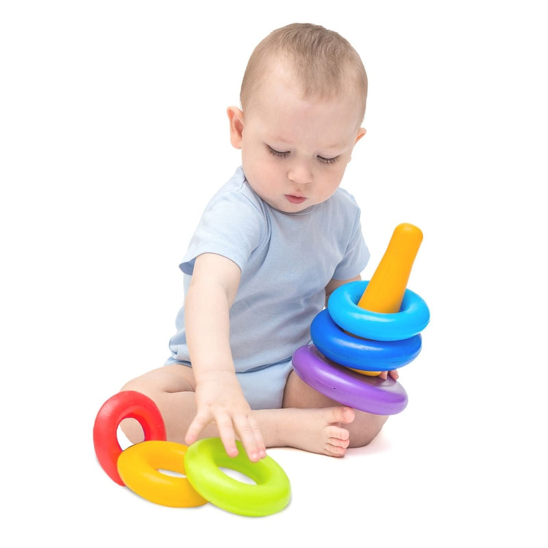 Colorful Stacking Ring Toys (7 Pieces)