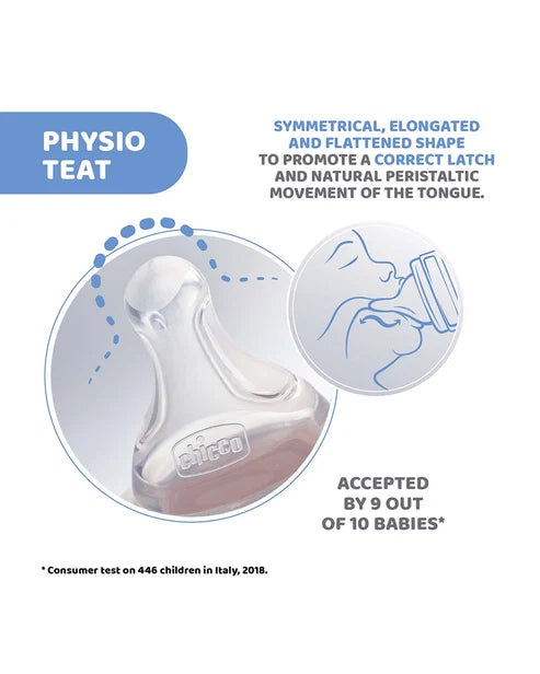 Chicco Pack of 2 Physio Teat-Advanced Anti Colic Effect