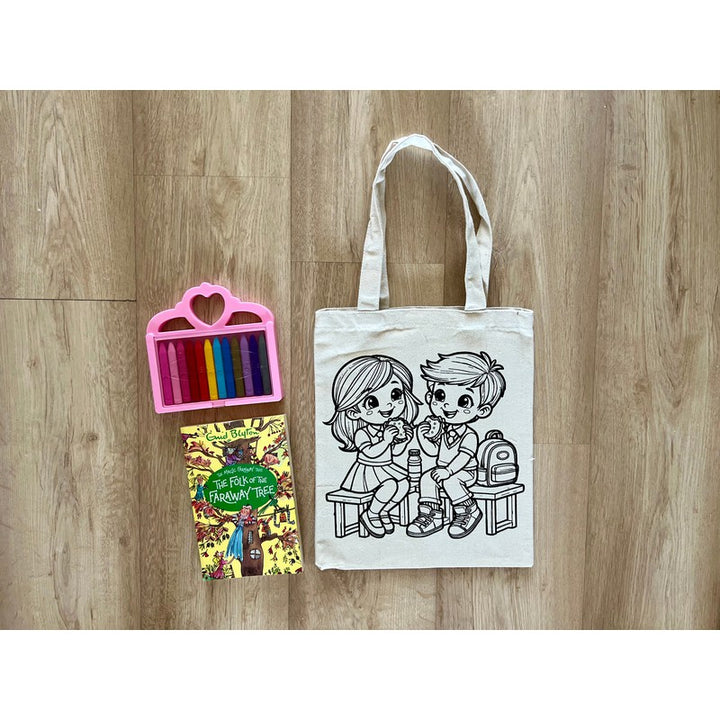 DIY Colouring Best Friends Tote Bag (3-6 Years)