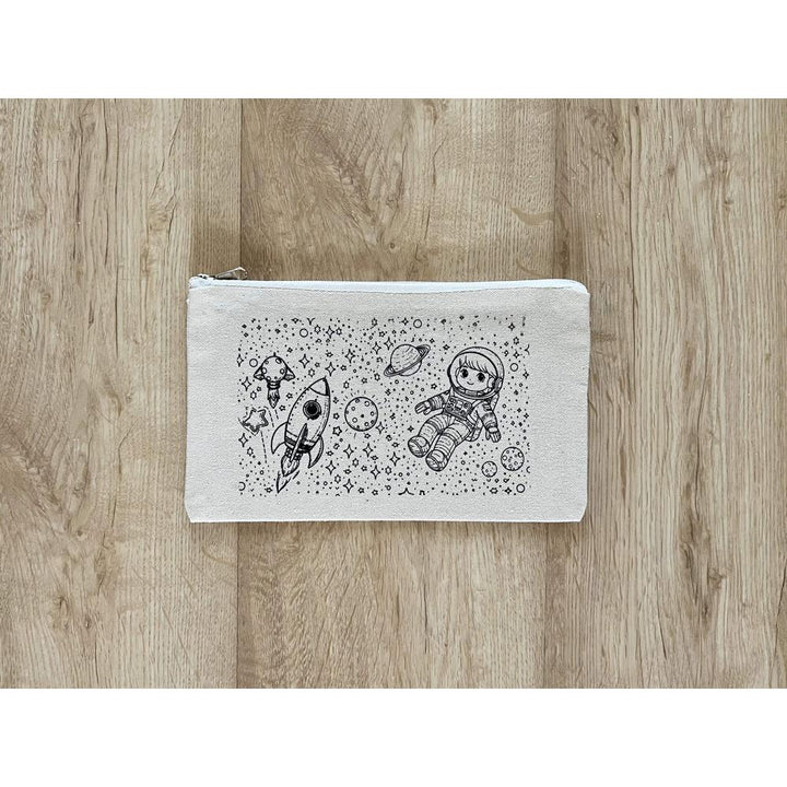 Little Canvas DIY Colouring Little Astronaut Pouch | Canvas Art & Craft Activity for Kids
