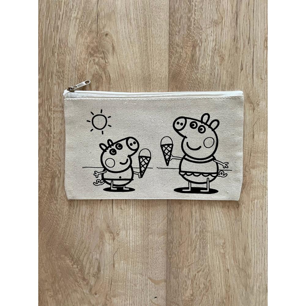 Little Canvas DIY Colouring Peppa Pig Pouch | Canvas Art & Craft Activity for Kids