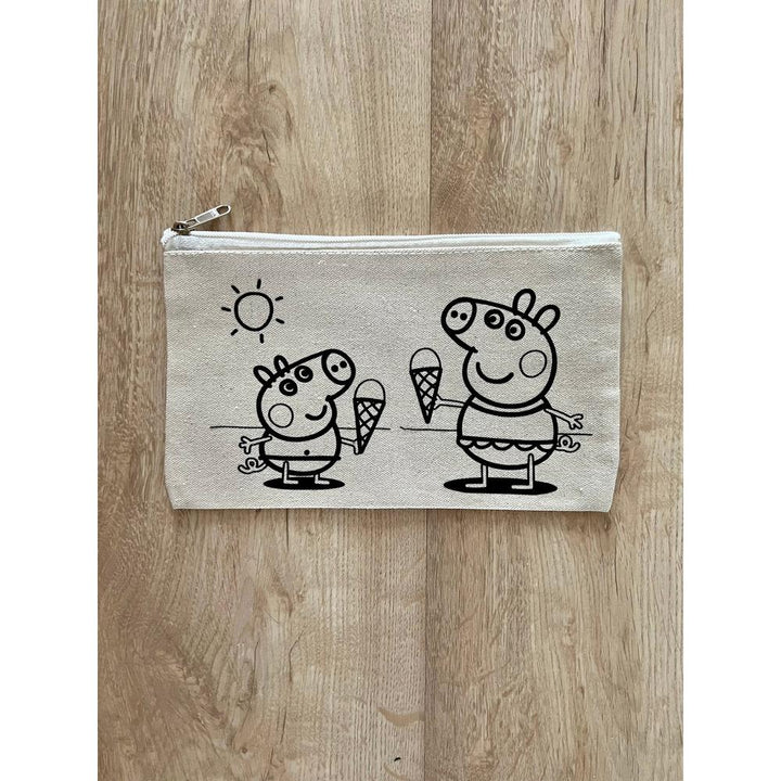 Little Canvas DIY Colouring Peppa Pig Pouch | Canvas Art & Craft Activity for Kids