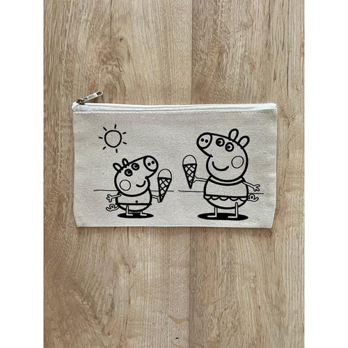 Little Canvas DIY Colouring Peppa Pig Pouch | Canvas Art & Craft Activity for Kids