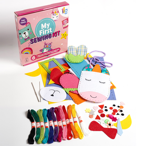 Ilearnngrow DIY Felt Sewing Craft Kit - Create 6 Charming Projects (4-7 Years)