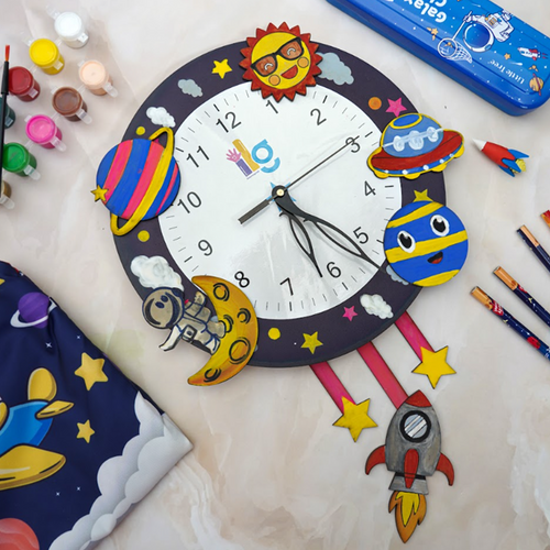 Ilearnngrow DIY Space Exploration Clock Kit (3-7 Years)