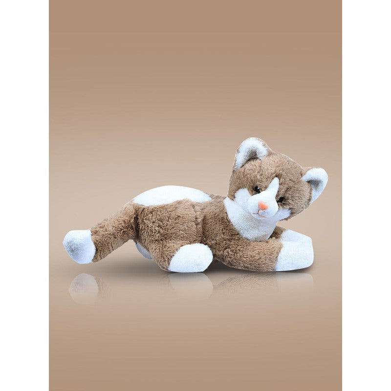 Brown Suzy Cat Soft Toy | Length - 30 cm