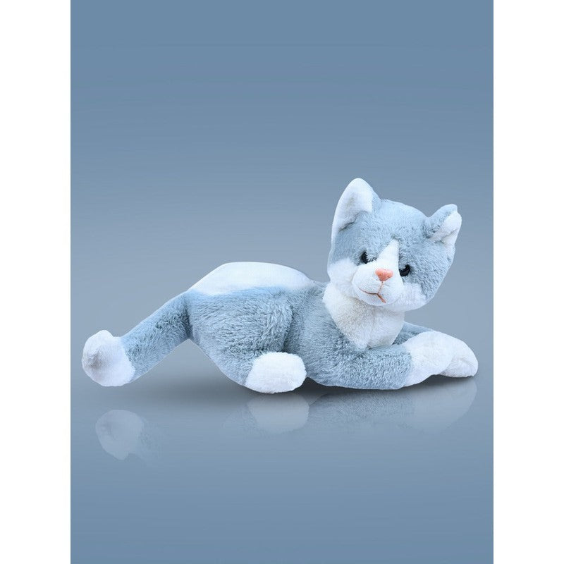 Blue Suzy Cat Soft Toy | Length - 30 cm