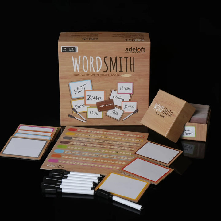 Adeloft Wordsmith Word Matching Party Game | Think Alike Family & Friends Game | 3–8 Players