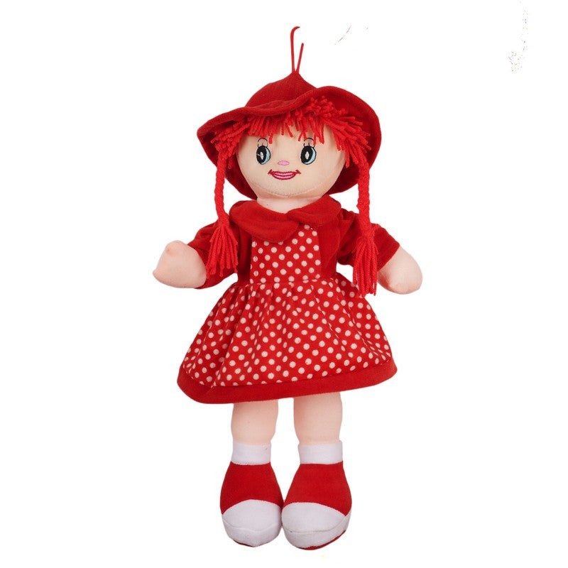 Rinky Doll Super Soft Washable Doll Soft Toy | Stuffed Soft Plush Toy Red - 45 Cm