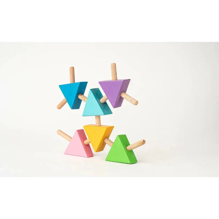 WoodBee Toys 15 Pieces Trilinks - Open Ended Toy (3-6 Years)