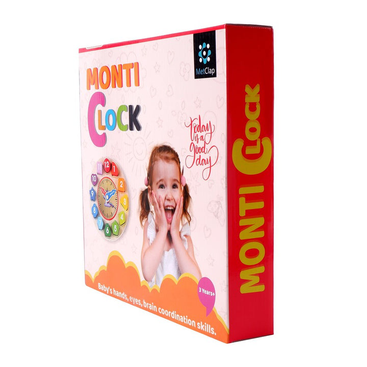 Monti Clock | 12 Different Shapes Learning Color Shapes and Number Learning Activity