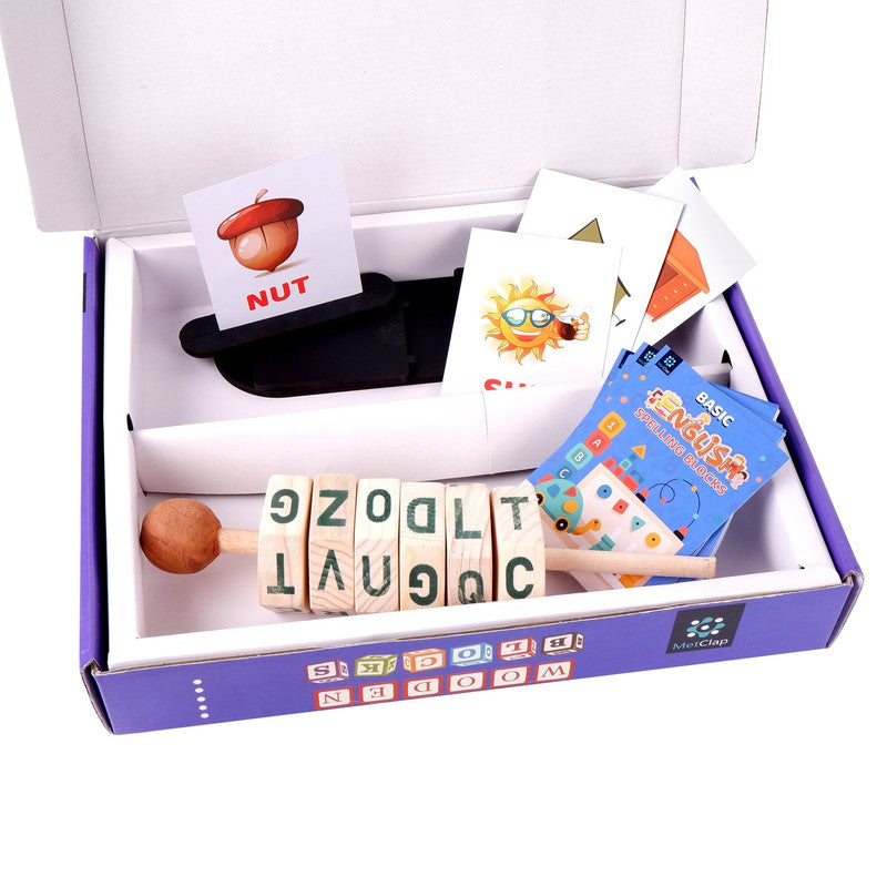 Learn without Books - Wooden Block (Spellings)