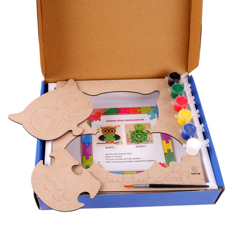 DIY Color & Puzzle Kit, Animal Puzzle Game