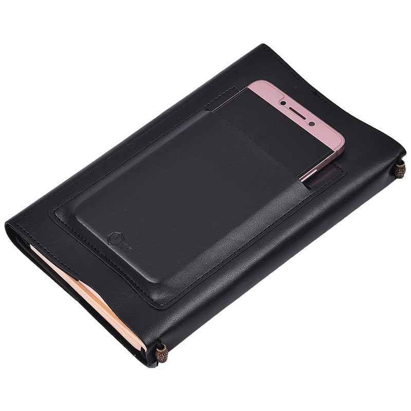 Vintage Style Refillable Notebook | Regal (Pen & Box not Included) | Black