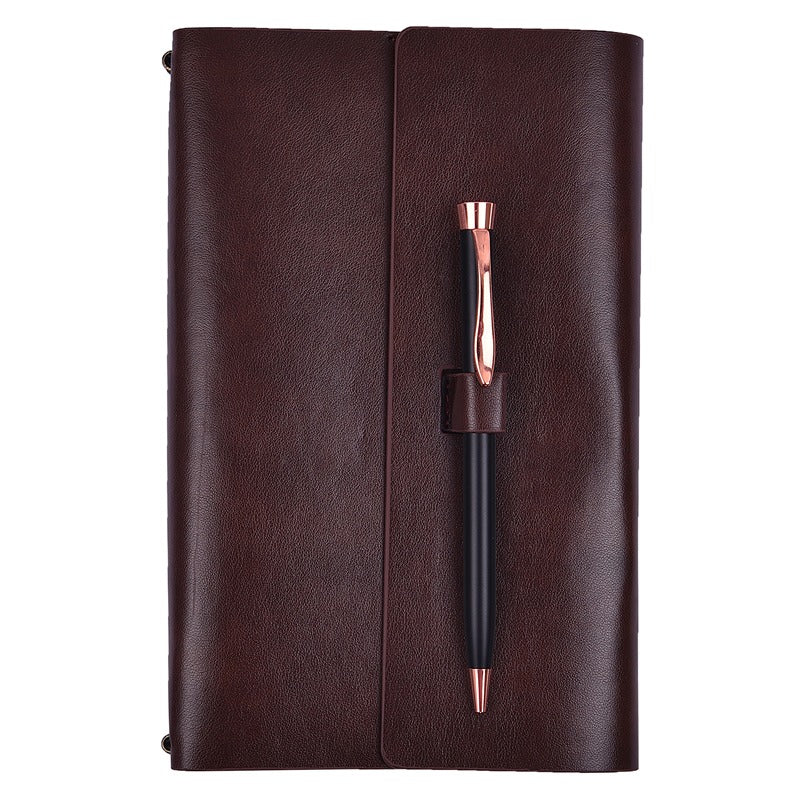 Vintage Style Refillable Notebook | Regal (Pen & Box not Included) | Brown