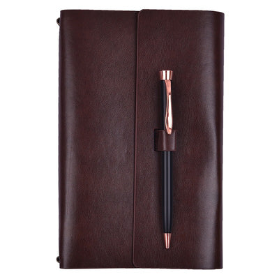 Vintage Style Refillable Notebook | Regal (Pen & Box not Included) | Brown