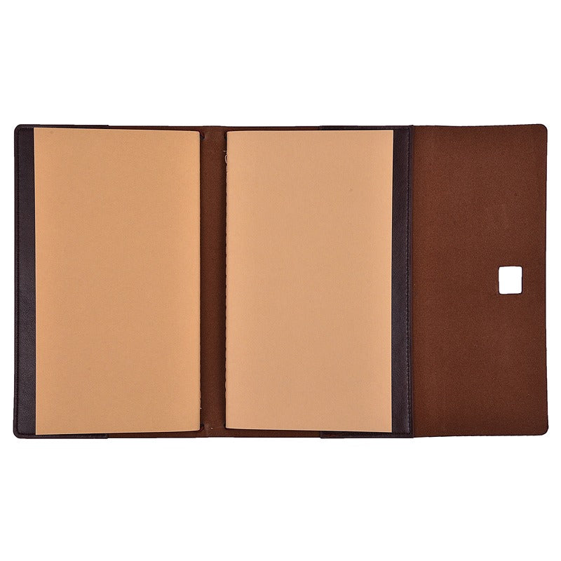 Vintage Style Refillable Notebook | Regal (Pen & Box not Included) | Brown