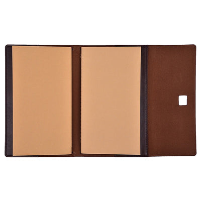 Vintage Style Refillable Notebook | Regal (Pen & Box not Included) | Brown