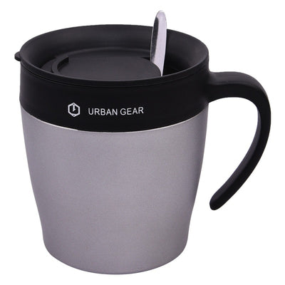 Grey Colored Tork 350 Stainless Steel Mug with Handle (350ml)