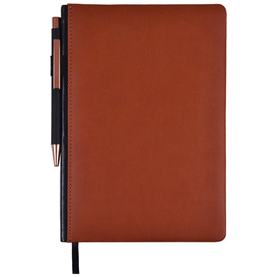 Note Book (Cushioned Hard Bound) | Primo | Tan