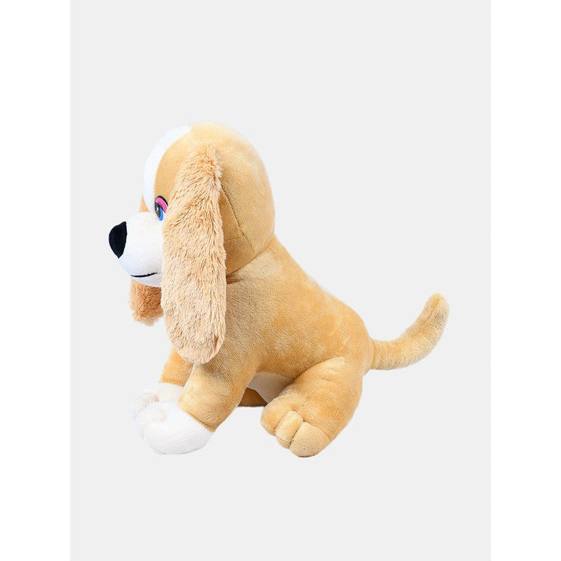 Charles Spaniel Dog Soft Toy Brown White | Height - 30 cm