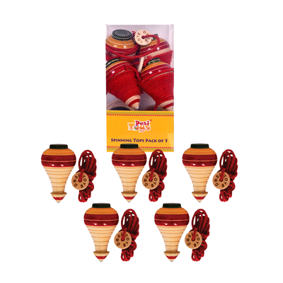 Spinning Tops Pack of 5