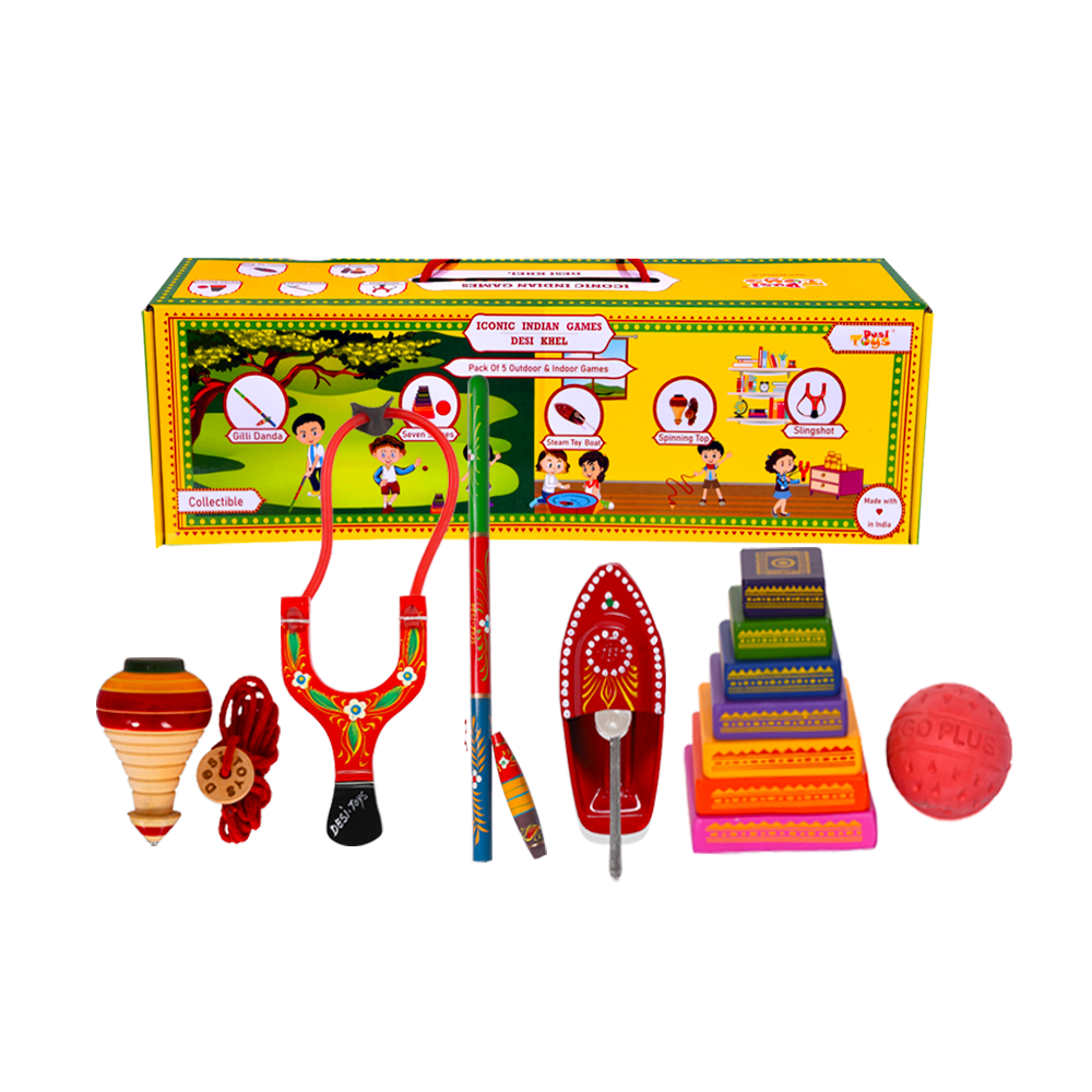 Desi Khel Pack of 5/ Iconic Indian Games Pack of 5