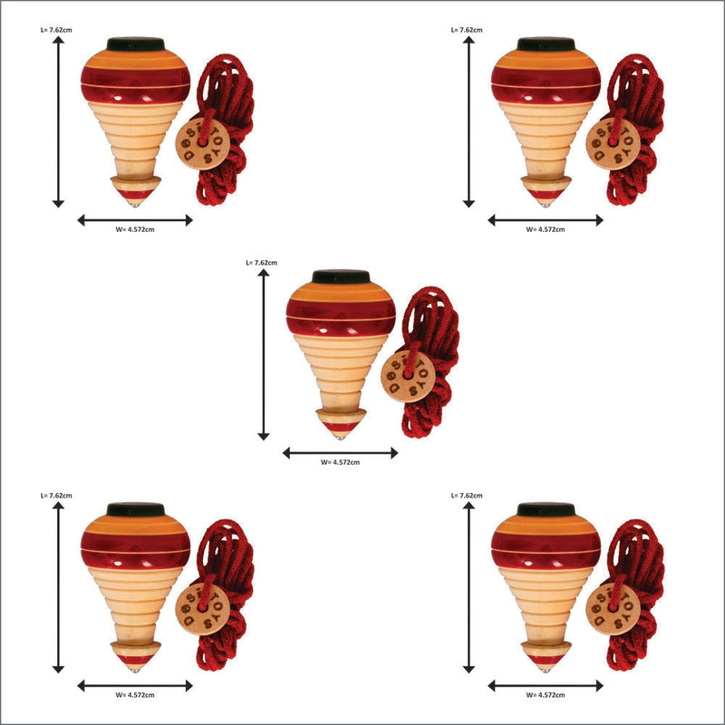 Spinning Tops Pack of 5