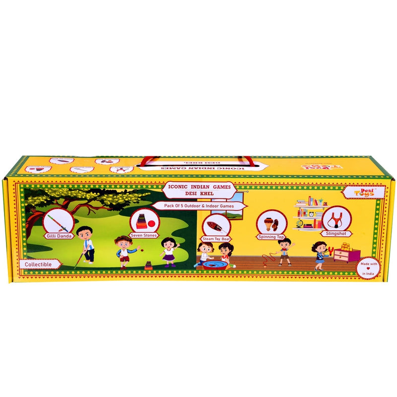 Desi Khel Pack of 5/ Iconic Indian Games Pack of 5