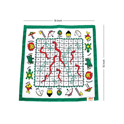 Dashavatar Snakes and Ladders / Saap Seedi | Canvas Fabric Board Game