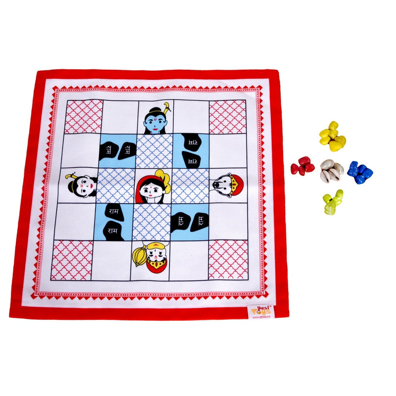 Ramayan Chauka Bara/Ashta Chamma | Canvas Fabric Board Game