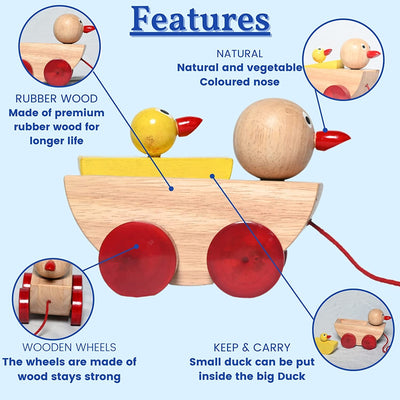 Wooden Duck Pull Along