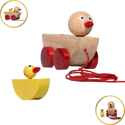 Wooden Duck Pull Along