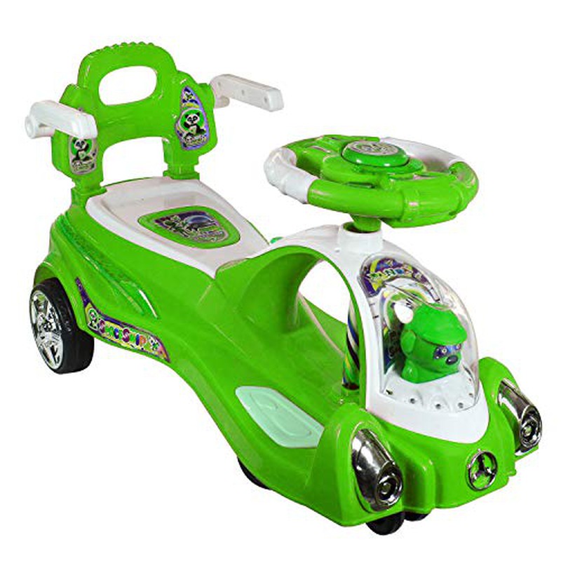 Non Battery Operated Space Car Magic Ride-on & Wagon For Kids  (Green) | COD not Available