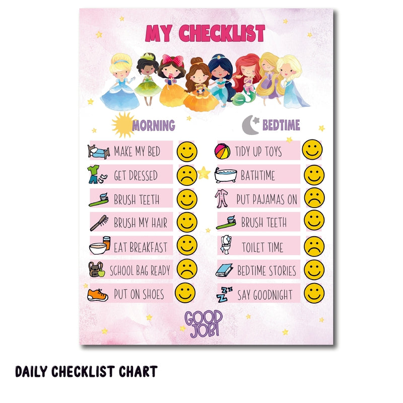 Personalised Daily Checklist Chart (COD Not Available)