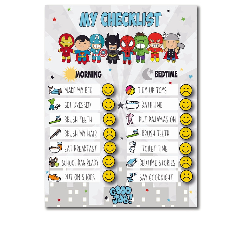 Personalised Daily Checklist Chart (COD Not Available)