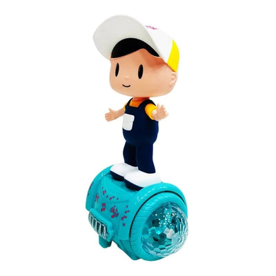 60 Degree Rotating Musical Dancing Boy Toy with Flashing Lights