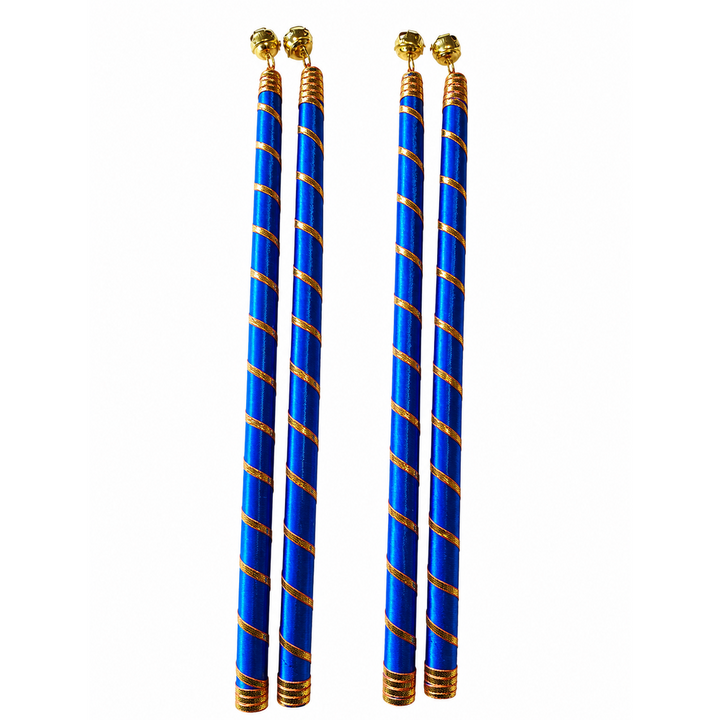 Little Canvas Dandiya Sticks - Leheriya | Navratri Garba & Dandiya Raas Dance Accessories | Festive Celebration
