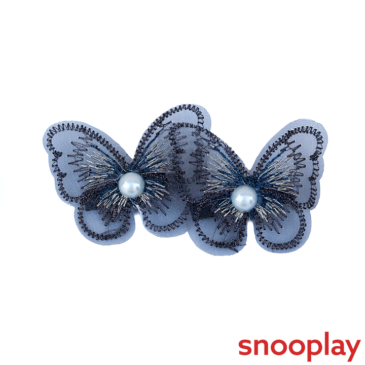 Baby Doe Net Butterfly Hair Clips | Net Fabric
