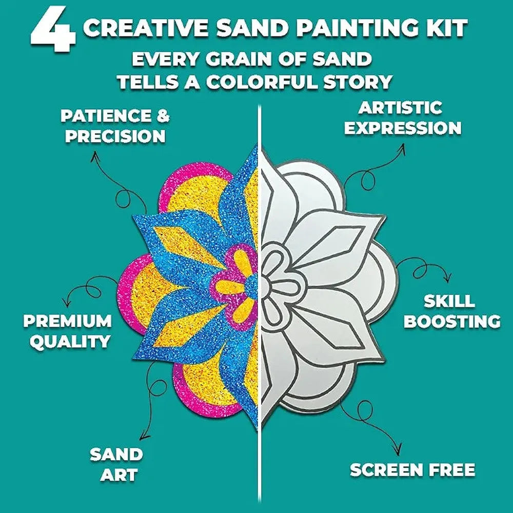 Toykraft Sand Art Rangoli Mandala - Creative Craft for Kids
