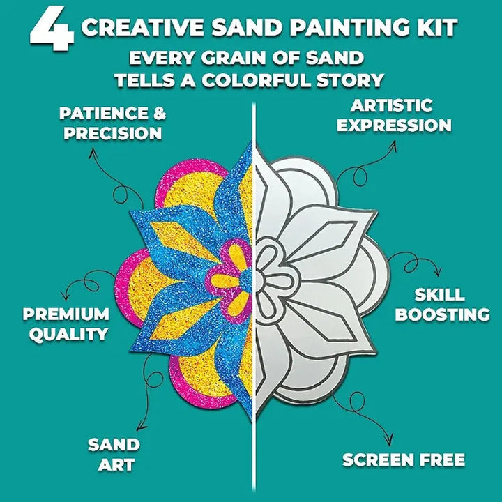 Toykraft Sand Art Rangoli Mandala - Creative Craft for Kids