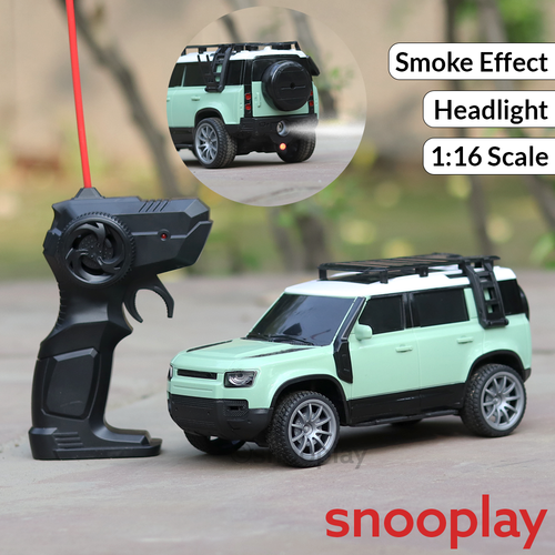 Remote Control Resembling Defender Car with Realistic Smoke (5-12 Years) | 1:16 Scale | Assorted Colors