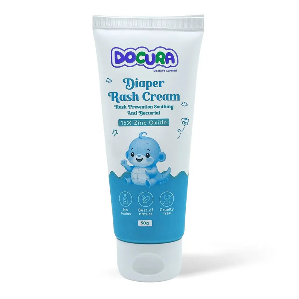 Docura Diaper Rash Cream - 50g | 15% Zinc Oxide