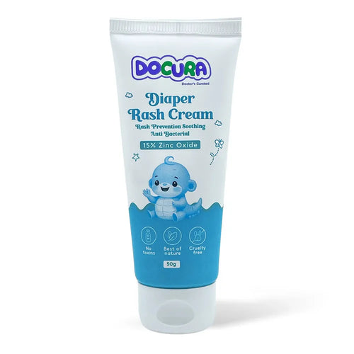Docura Diaper Rash Cream - 50g | 15% Zinc Oxide