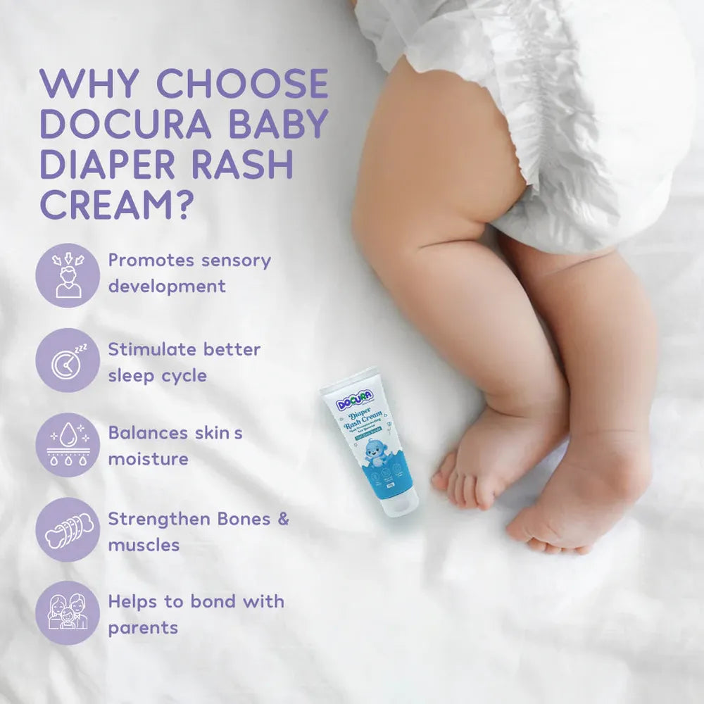 Docura Diaper Rash Cream - 50g | 15% Zinc Oxide
